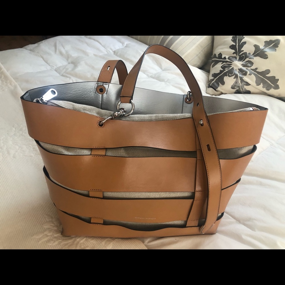 Rebecca Minkoff Preowned Stella Cage leather tote.